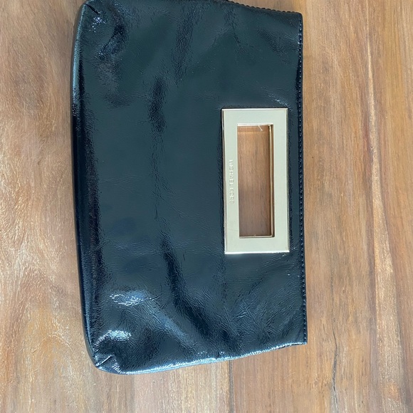 Michael Kors black patent leather clutch - 12”w x 8”h - Picture 6 of 7
